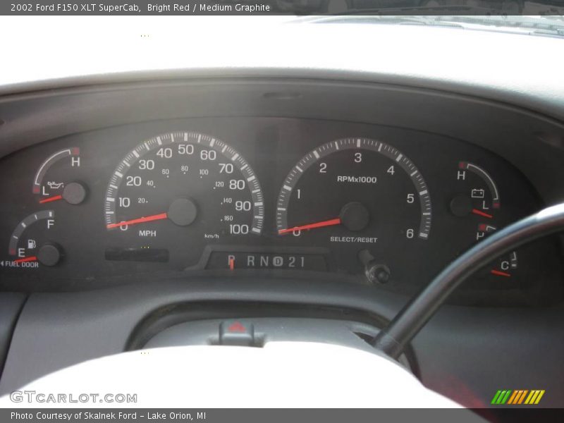 Bright Red / Medium Graphite 2002 Ford F150 XLT SuperCab