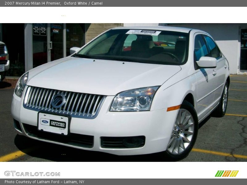 Oxford White / Camel 2007 Mercury Milan I4 Premier