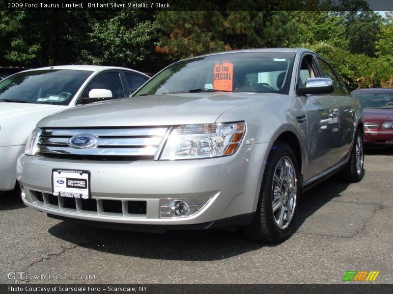 Brilliant Silver Metallic / Black 2009 Ford Taurus Limited