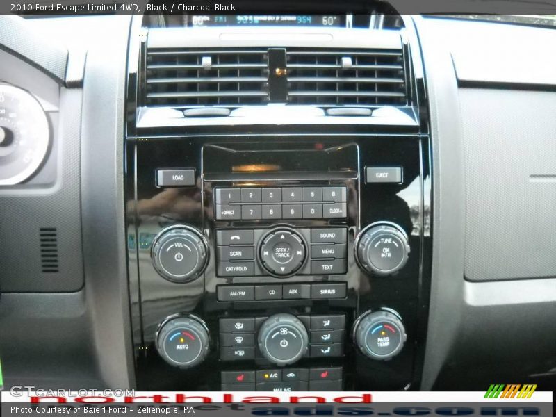 Black / Charcoal Black 2010 Ford Escape Limited 4WD