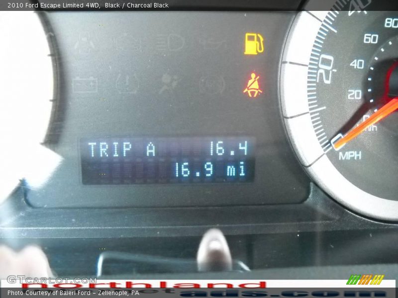 Black / Charcoal Black 2010 Ford Escape Limited 4WD