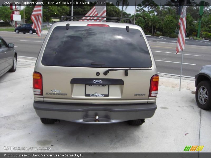Harvest Gold Metallic / Medium Prairie Tan 2000 Ford Explorer Sport