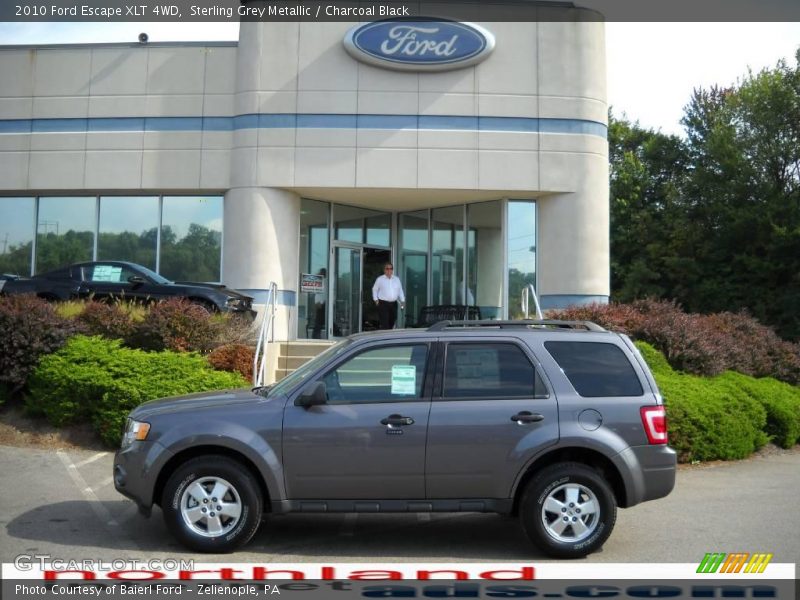 Sterling Grey Metallic / Charcoal Black 2010 Ford Escape XLT 4WD