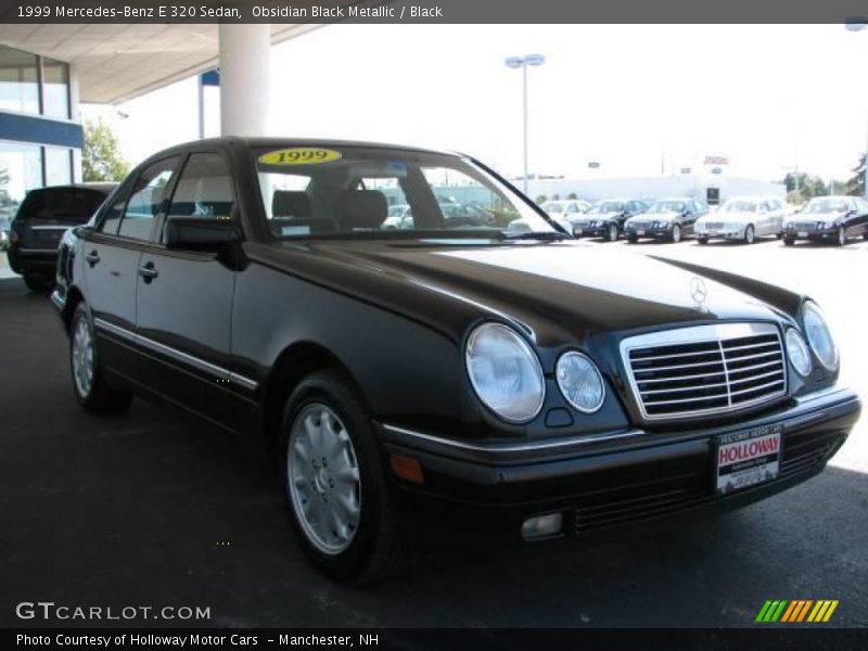 Obsidian Black Metallic / Black 1999 Mercedes-Benz E 320 Sedan