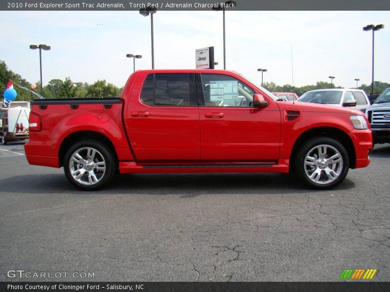 Torch Red / Adrenalin Charcoal Black 2010 Ford Explorer Sport Trac Adrenalin