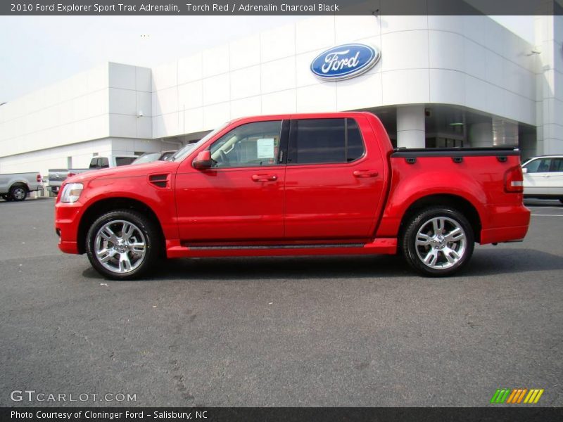 Torch Red / Adrenalin Charcoal Black 2010 Ford Explorer Sport Trac Adrenalin