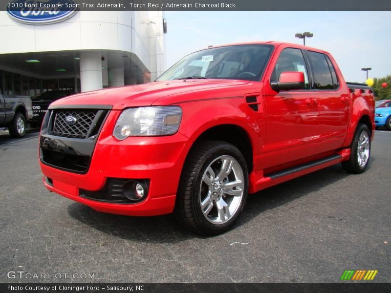 Torch Red / Adrenalin Charcoal Black 2010 Ford Explorer Sport Trac Adrenalin