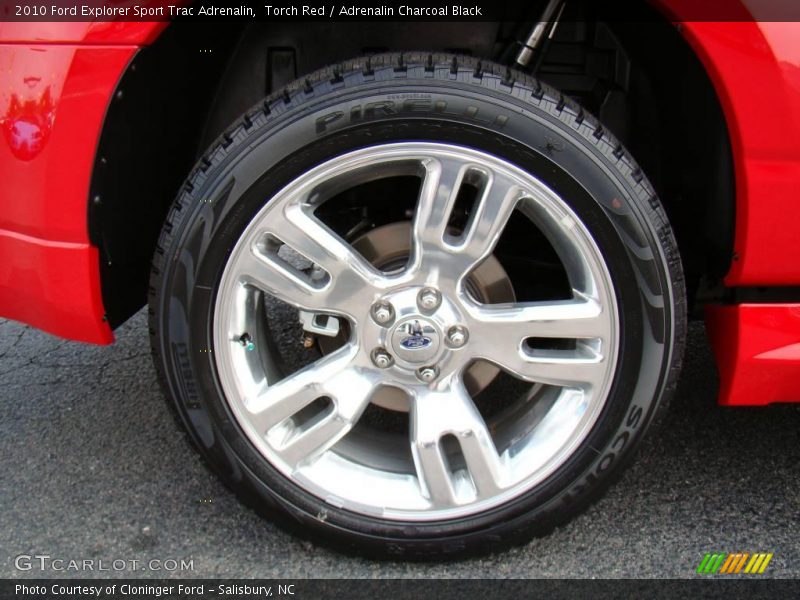 Torch Red / Adrenalin Charcoal Black 2010 Ford Explorer Sport Trac Adrenalin