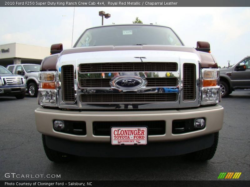 Royal Red Metallic / Chaparral Leather 2010 Ford F250 Super Duty King Ranch Crew Cab 4x4