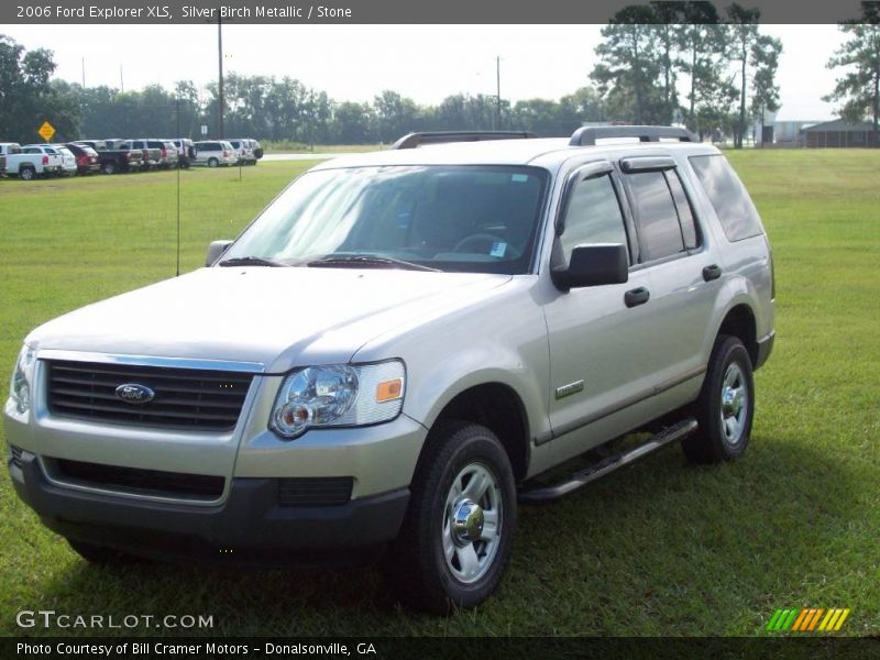 Silver Birch Metallic / Stone 2006 Ford Explorer XLS