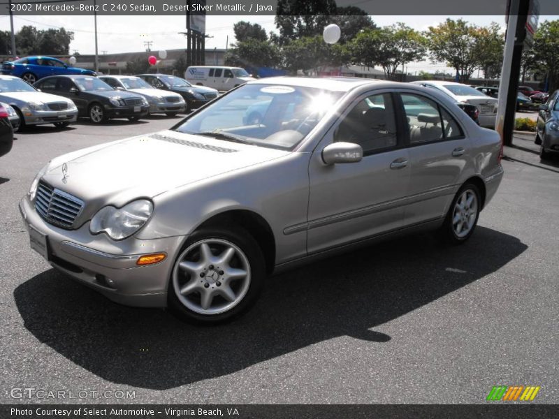 Desert Silver Metallic / Java 2002 Mercedes-Benz C 240 Sedan