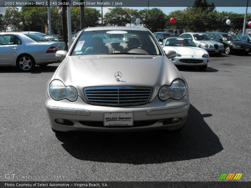 Desert Silver Metallic / Java 2002 Mercedes-Benz C 240 Sedan