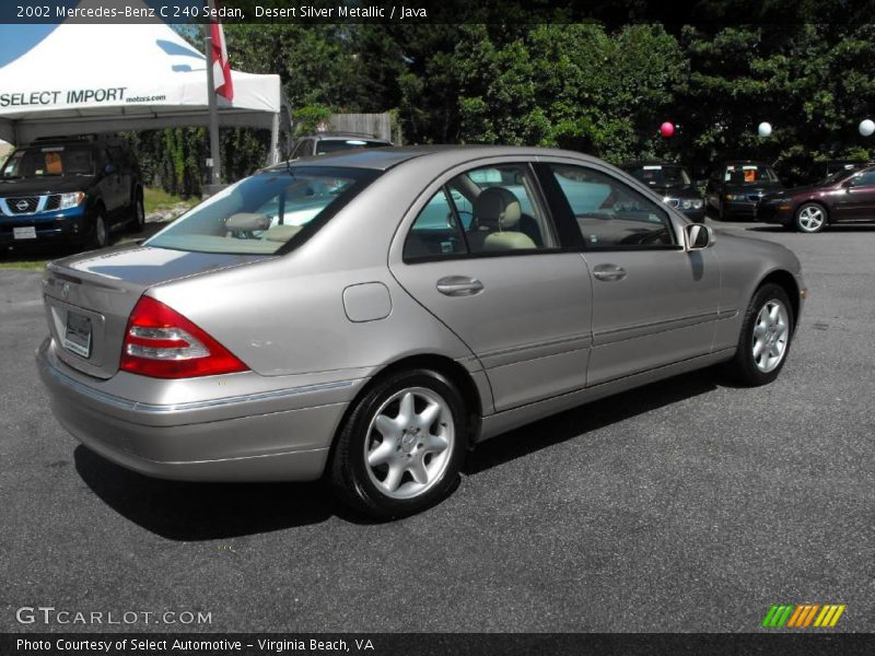Desert Silver Metallic / Java 2002 Mercedes-Benz C 240 Sedan