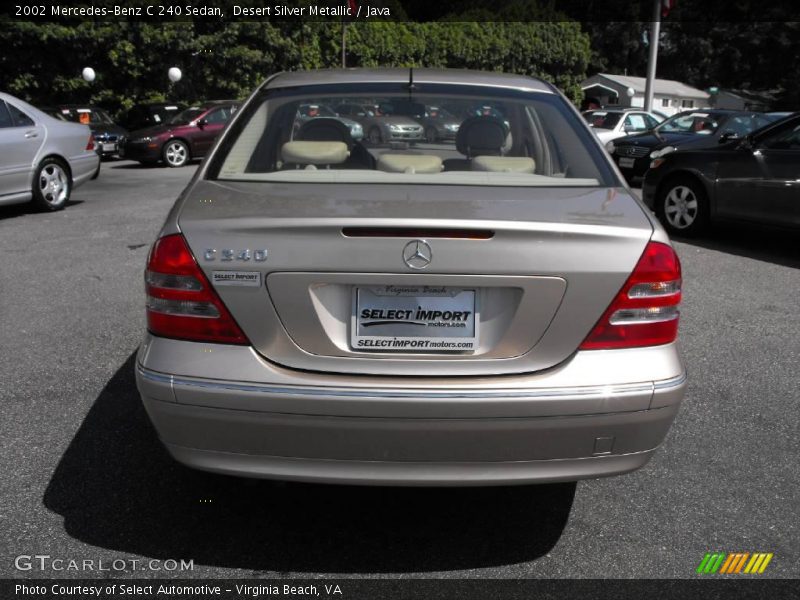 Desert Silver Metallic / Java 2002 Mercedes-Benz C 240 Sedan