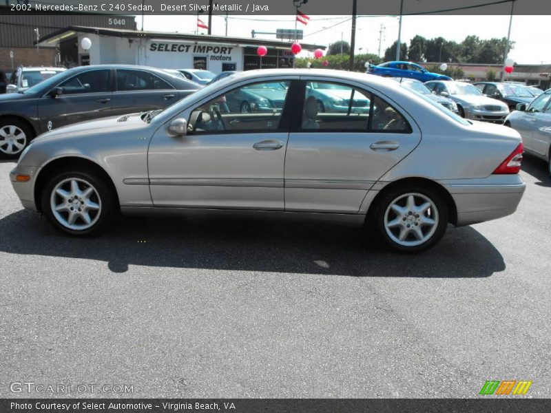 Desert Silver Metallic / Java 2002 Mercedes-Benz C 240 Sedan