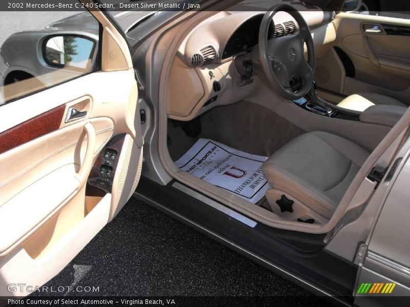 Desert Silver Metallic / Java 2002 Mercedes-Benz C 240 Sedan