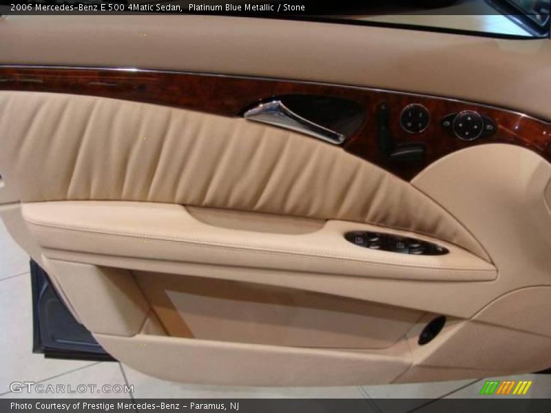 Platinum Blue Metallic / Stone 2006 Mercedes-Benz E 500 4Matic Sedan