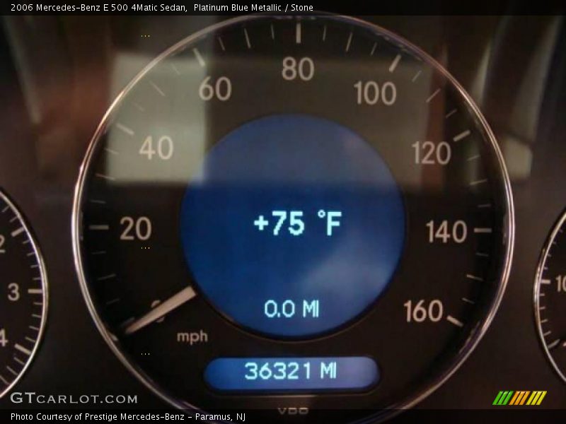 Platinum Blue Metallic / Stone 2006 Mercedes-Benz E 500 4Matic Sedan