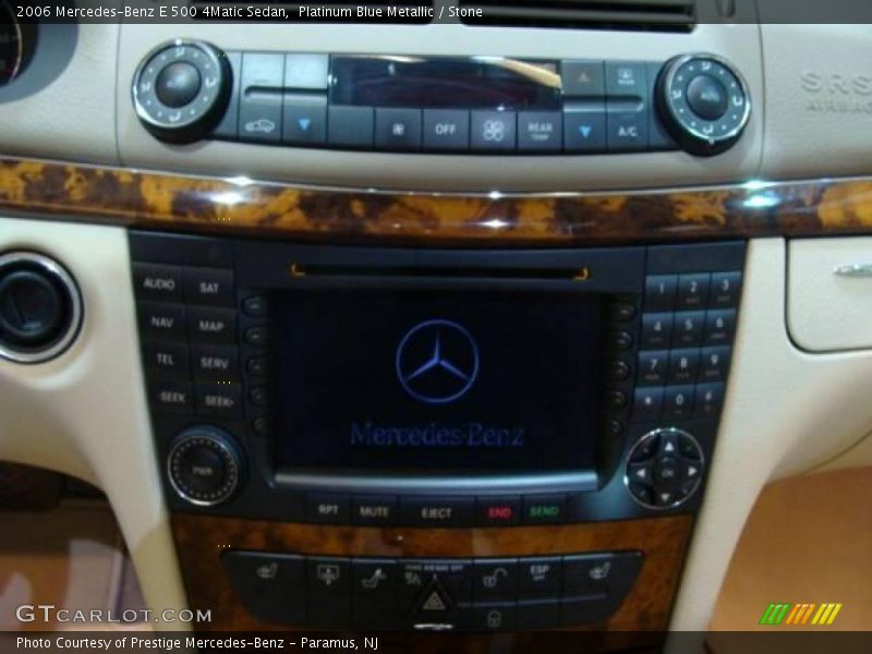 Platinum Blue Metallic / Stone 2006 Mercedes-Benz E 500 4Matic Sedan