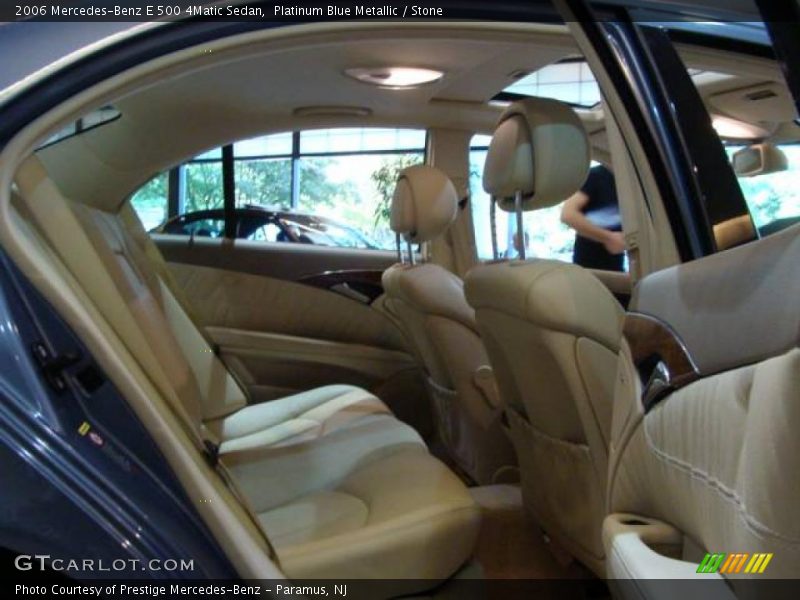 Platinum Blue Metallic / Stone 2006 Mercedes-Benz E 500 4Matic Sedan
