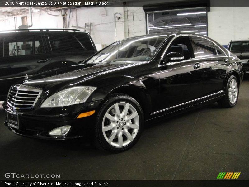 Black / Black 2008 Mercedes-Benz S 550 4Matic Sedan