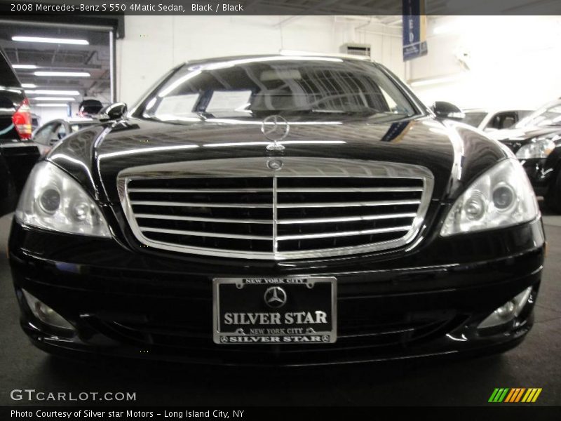Black / Black 2008 Mercedes-Benz S 550 4Matic Sedan