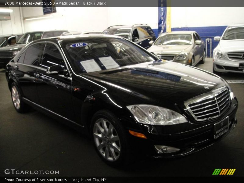 Black / Black 2008 Mercedes-Benz S 550 4Matic Sedan