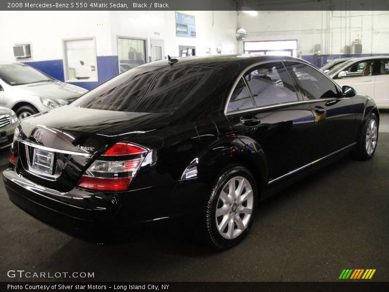 Black / Black 2008 Mercedes-Benz S 550 4Matic Sedan