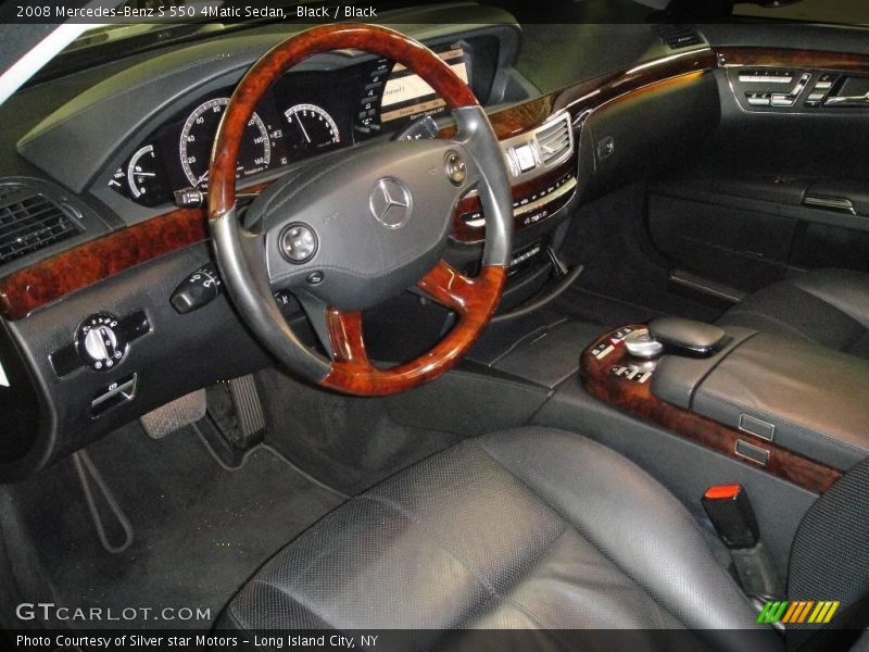 Black / Black 2008 Mercedes-Benz S 550 4Matic Sedan