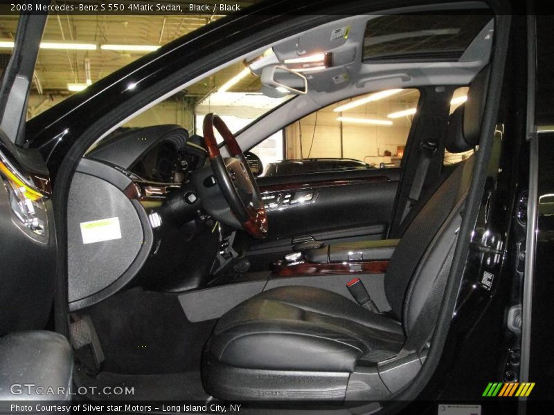 Black / Black 2008 Mercedes-Benz S 550 4Matic Sedan