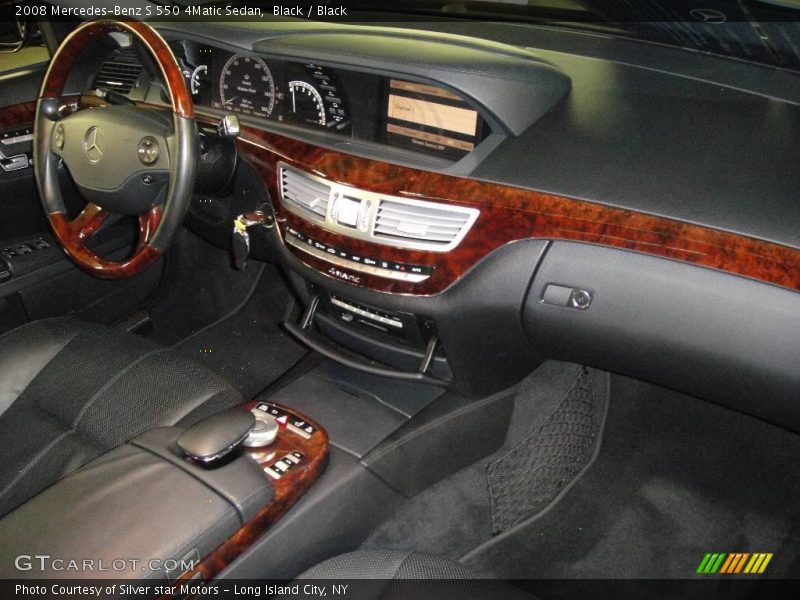 Black / Black 2008 Mercedes-Benz S 550 4Matic Sedan