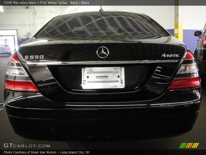 Black / Black 2008 Mercedes-Benz S 550 4Matic Sedan