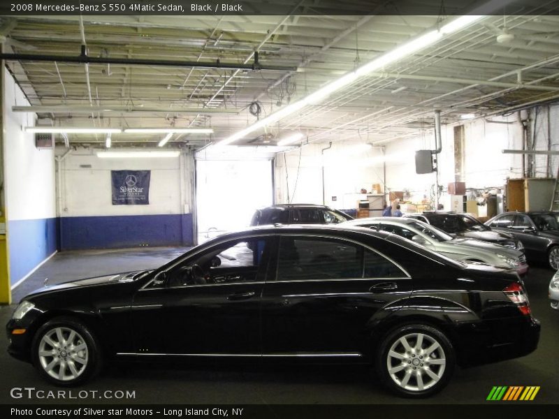 Black / Black 2008 Mercedes-Benz S 550 4Matic Sedan