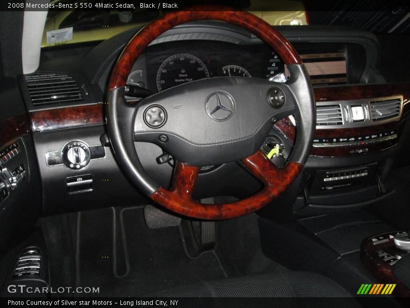 Black / Black 2008 Mercedes-Benz S 550 4Matic Sedan