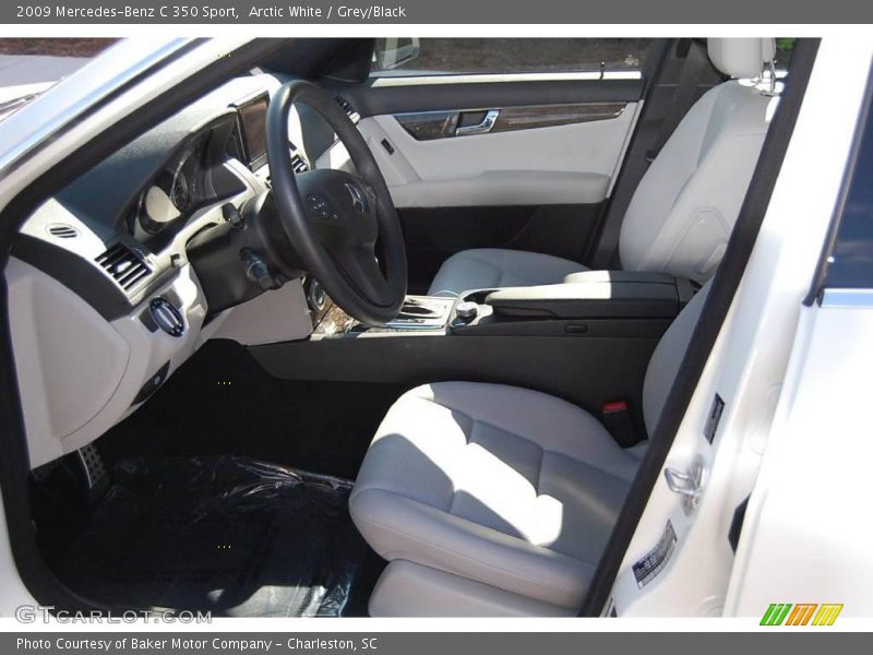 Arctic White / Grey/Black 2009 Mercedes-Benz C 350 Sport