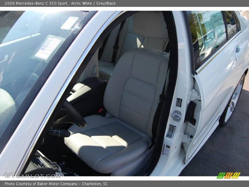 Arctic White / Grey/Black 2009 Mercedes-Benz C 350 Sport