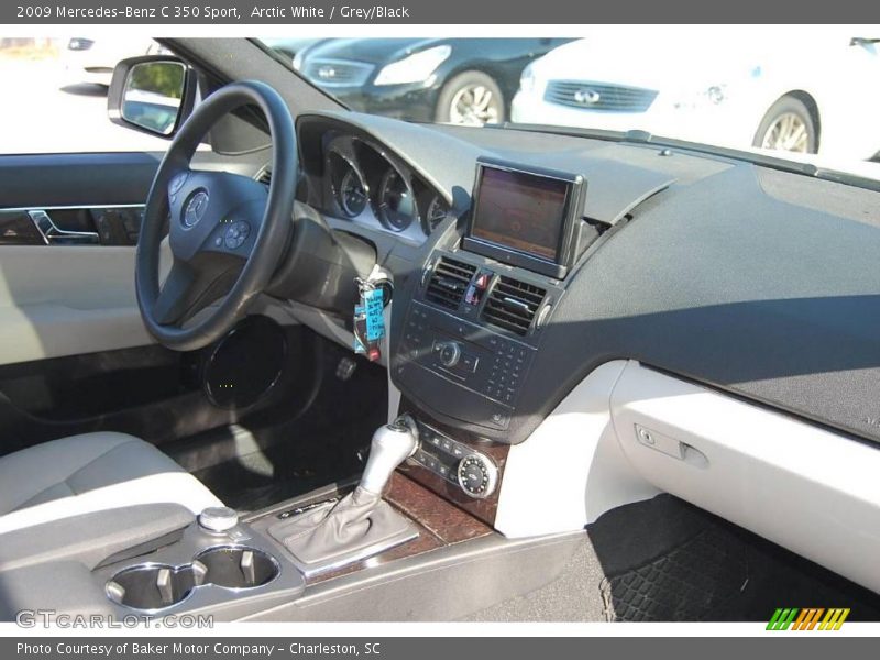 Arctic White / Grey/Black 2009 Mercedes-Benz C 350 Sport