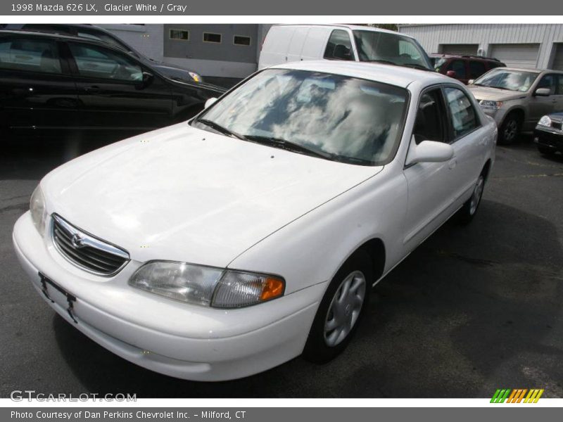 Glacier White / Gray 1998 Mazda 626 LX