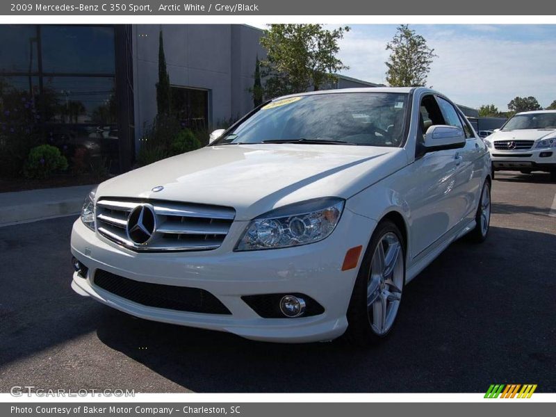 Arctic White / Grey/Black 2009 Mercedes-Benz C 350 Sport