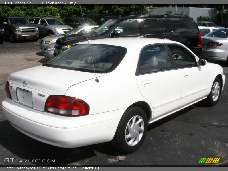 Glacier White / Gray 1998 Mazda 626 LX