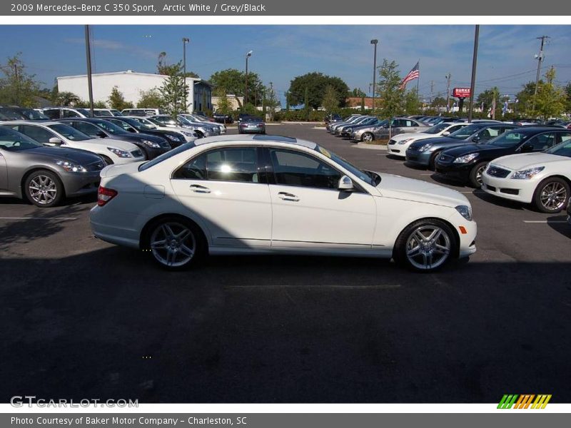 Arctic White / Grey/Black 2009 Mercedes-Benz C 350 Sport