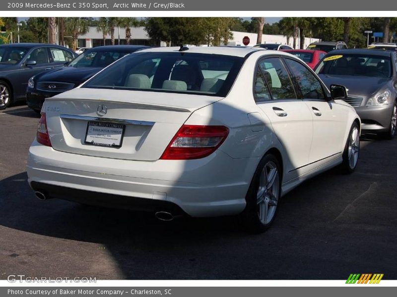 Arctic White / Grey/Black 2009 Mercedes-Benz C 350 Sport