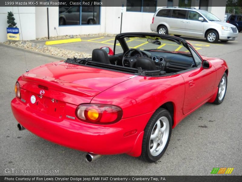 Classic Red / Black 1999 Mazda MX-5 Miata Roadster