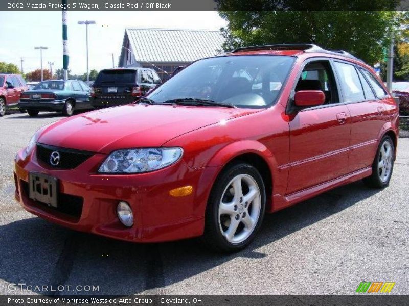 Classic Red / Off Black 2002 Mazda Protege 5 Wagon