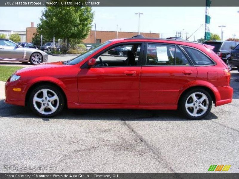 Classic Red / Off Black 2002 Mazda Protege 5 Wagon