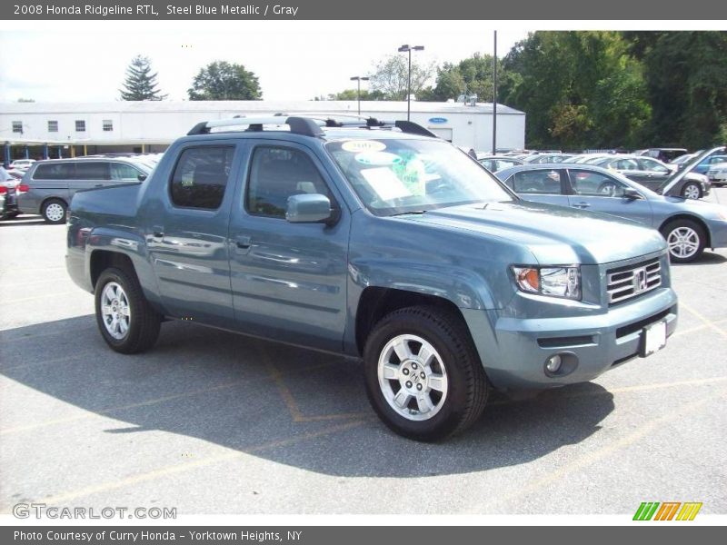 Steel Blue Metallic / Gray 2008 Honda Ridgeline RTL