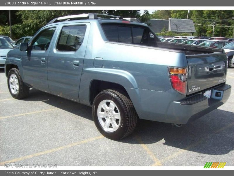 Steel Blue Metallic / Gray 2008 Honda Ridgeline RTL