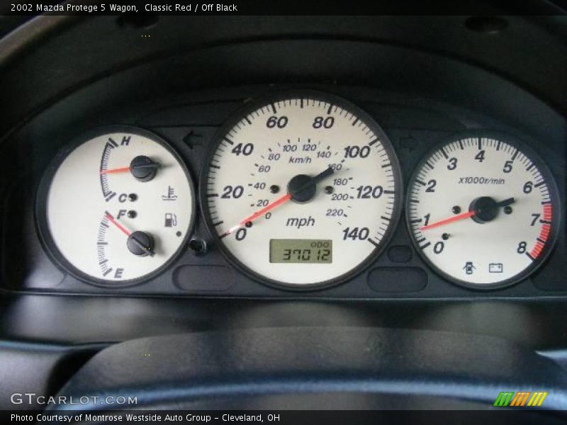 Classic Red / Off Black 2002 Mazda Protege 5 Wagon