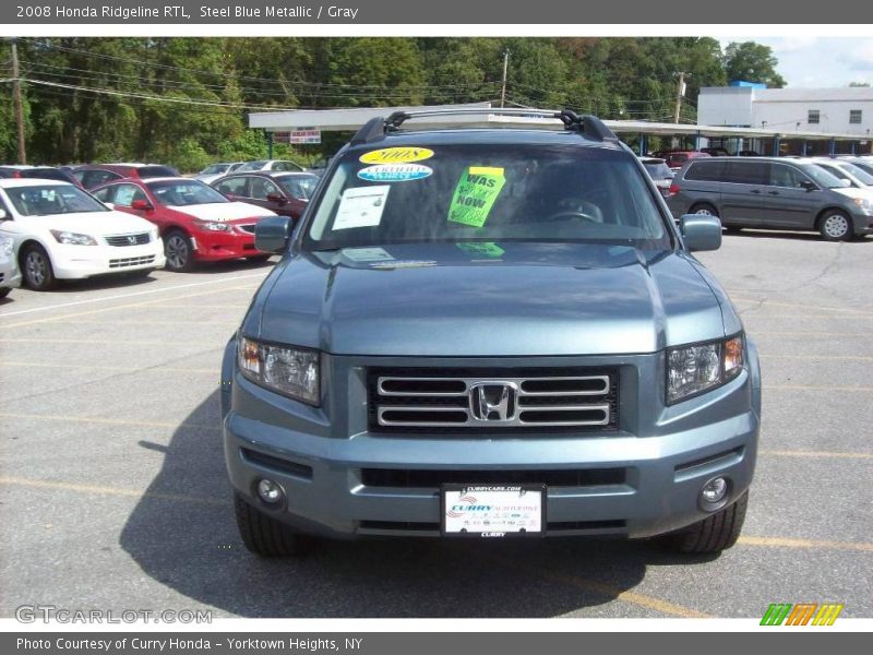 Steel Blue Metallic / Gray 2008 Honda Ridgeline RTL