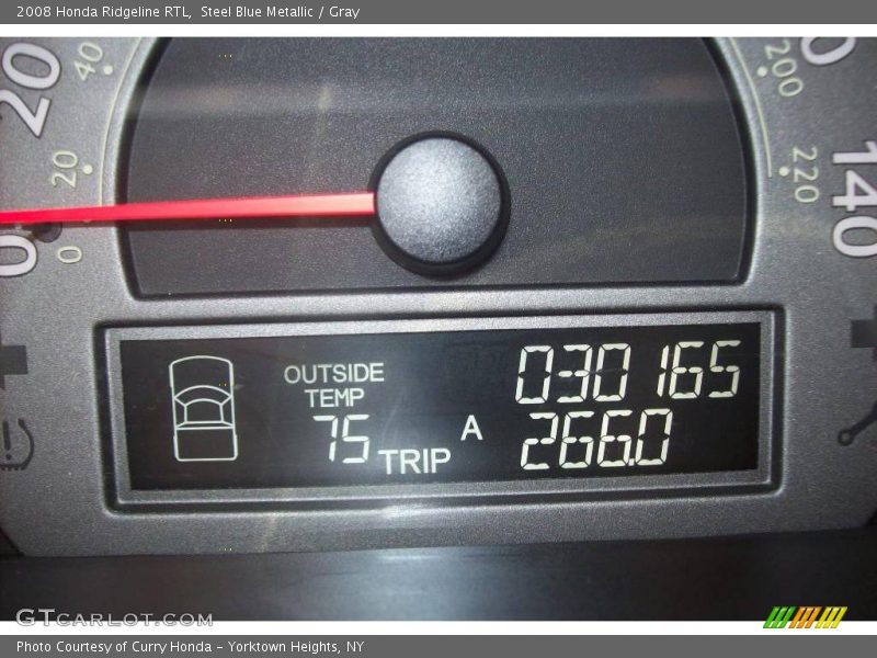Steel Blue Metallic / Gray 2008 Honda Ridgeline RTL